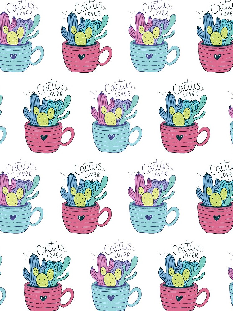 Colorful Cactus Pattern by mirunasfia