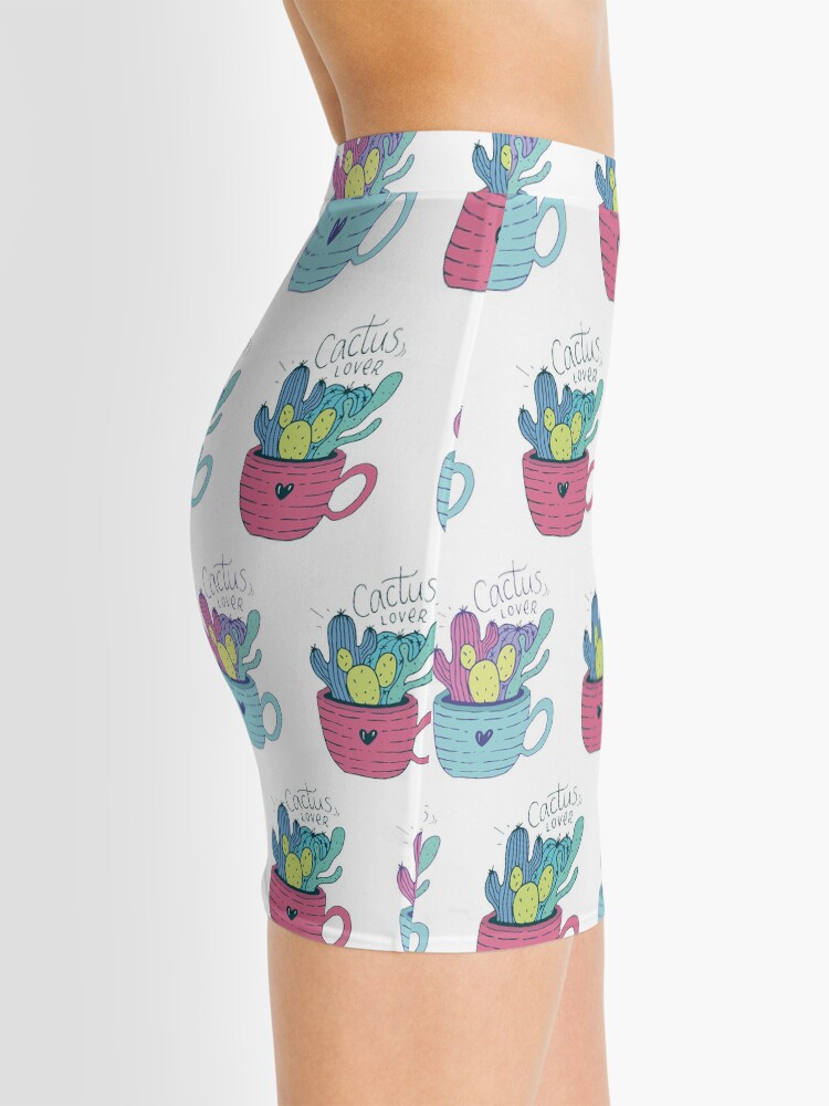 Alternate view of Colorful Cactus Pattern Mini Skirt