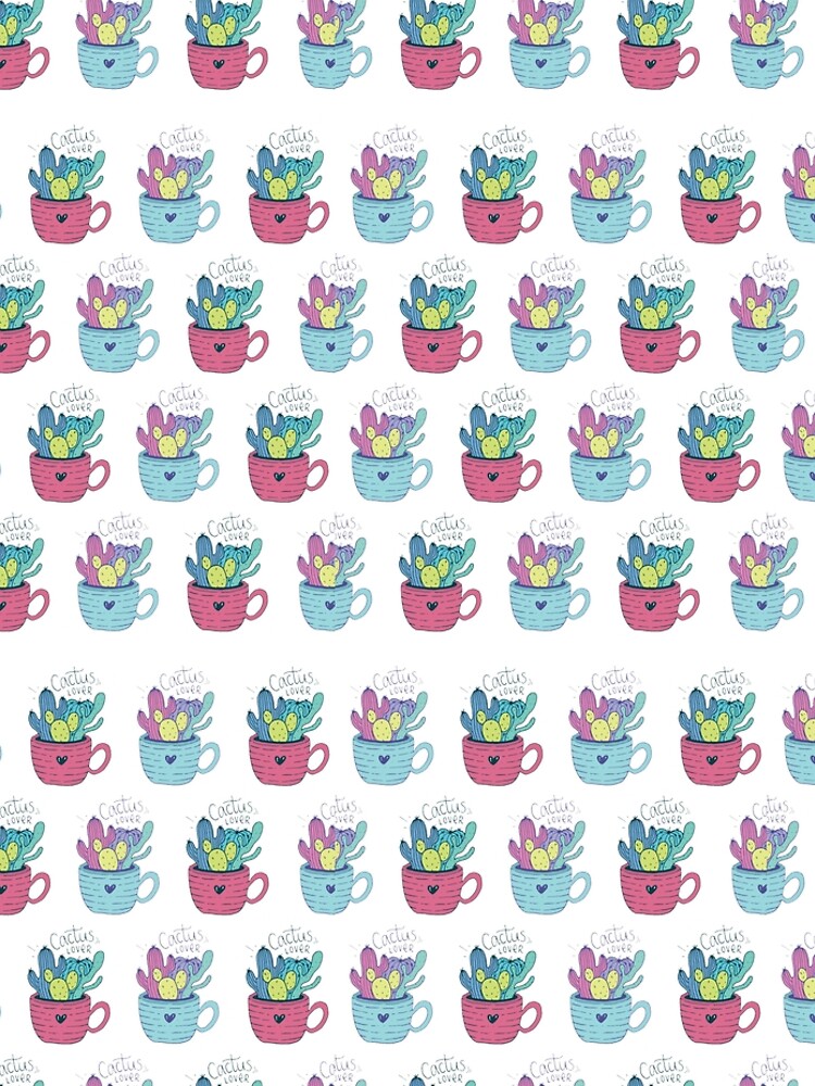 Colorful Cactus Pattern by mirunasfia