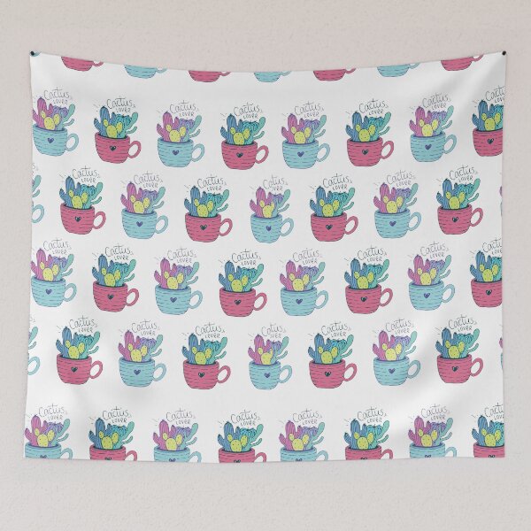Item preview, Colorful Cactus Pattern designed and sold by Miruna Illustration.