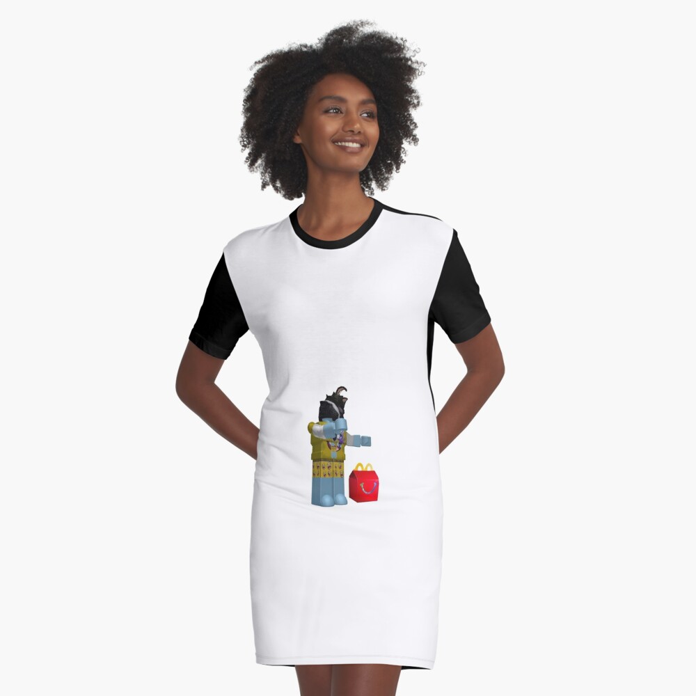 Roblox Dab On Meals Graphic T Shirt Dress By Lightningbplayz Redbubble - roblox happy meal