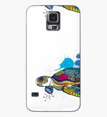 Schildkröte bunt Hülle & Klebefolie für Samsung Galaxy