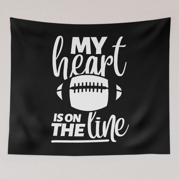 Item preview, My Heart Is On The Line Football Offensive Lineman designed and sold by AdelDa19.