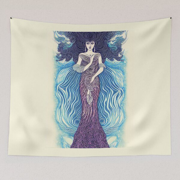 Item preview, Goddess of the Storm designed and sold by CherryBlack.