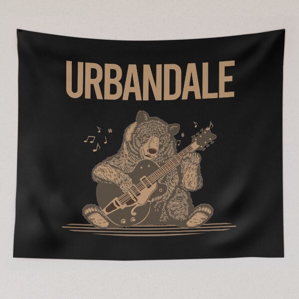 Item preview, Bear With Guitar Urbandale designed and sold by BloodMoneyTwit.