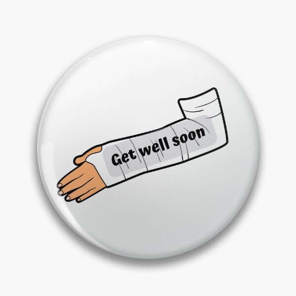 Item preview, get well soon broken arm Greeting Card sticker designed and sold by helkav.