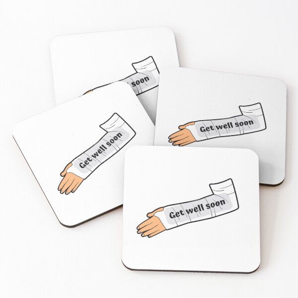Item preview, get well soon broken arm Greeting Card sticker designed and sold by helkav.