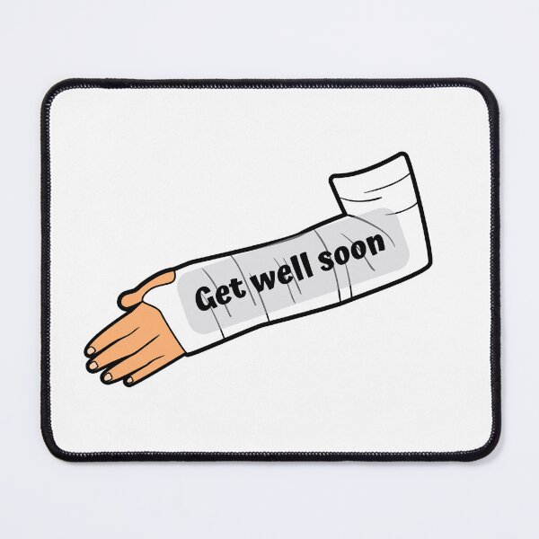 Item preview, get well soon broken arm Greeting Card sticker designed and sold by helkav.