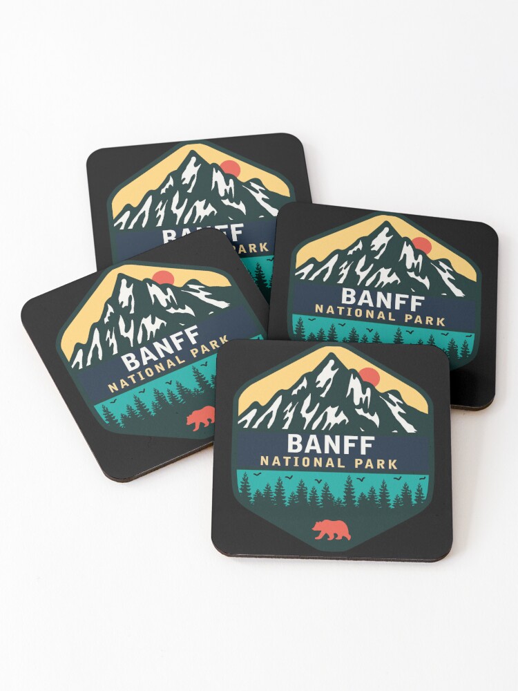 banff national park Coasters Set of 4