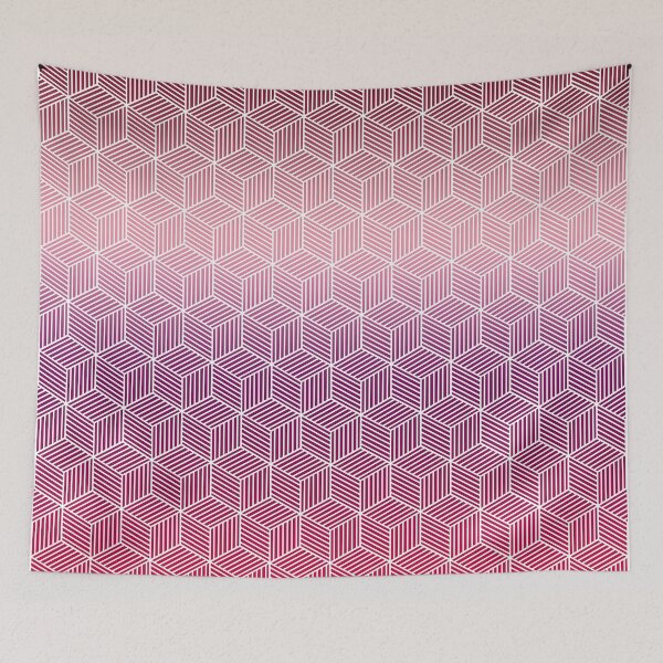 Item preview, Geometric Cubes Warm fade designed and sold by NomadicMarket.