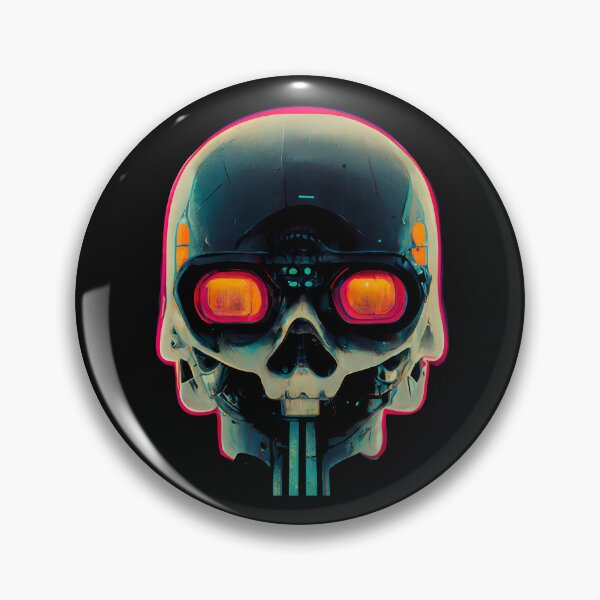 Item preview, robot skull war machine designed and sold by zebia.