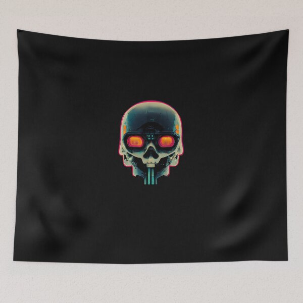 Item preview, robot skull war machine designed and sold by zebia.
