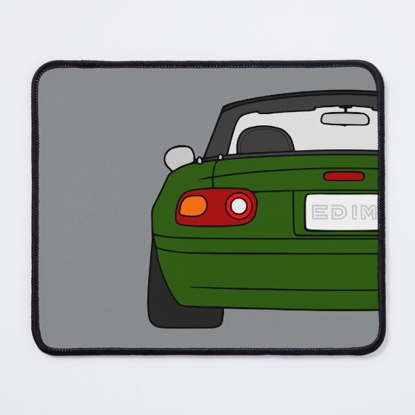 Item preview, Mazda Miata MX-5 rearview green color designed and sold by EdimDesign.