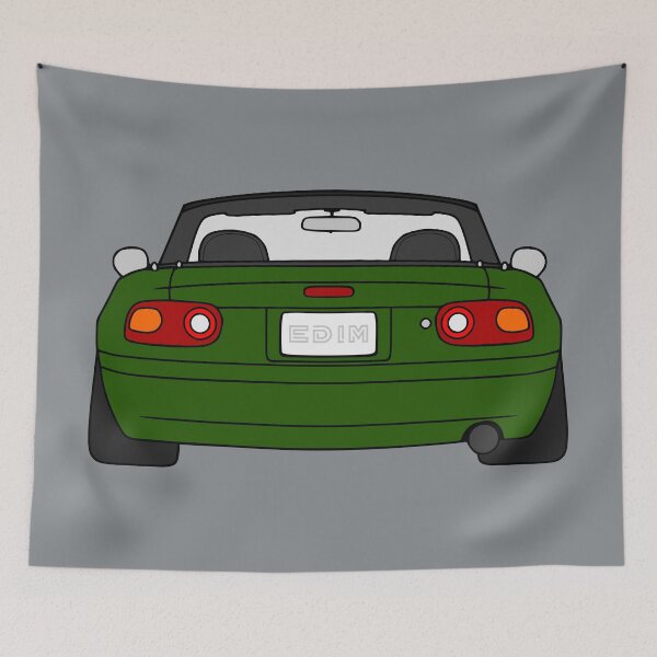 Item preview, Mazda Miata MX5 NA rear green color designed and sold by EdimDesign.