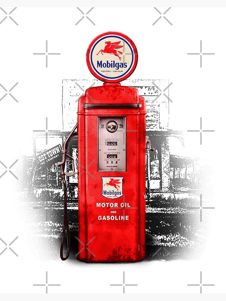 Vintage mobil hot sale gas pump