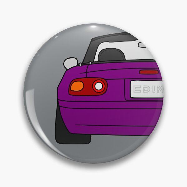 Item preview, Mazda Miata MX-5 rearview merlot mica purple color designed and sold by EdimDesign.