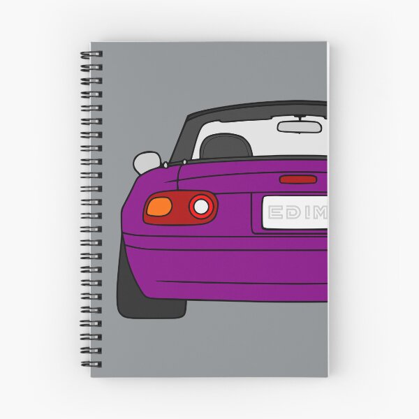 Item preview, Mazda Miata MX-5 rearview merlot mica purple color designed and sold by EdimDesign.