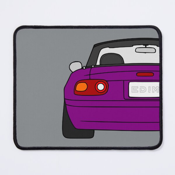 Item preview, Mazda Miata MX-5 rearview merlot mica purple color designed and sold by EdimDesign.
