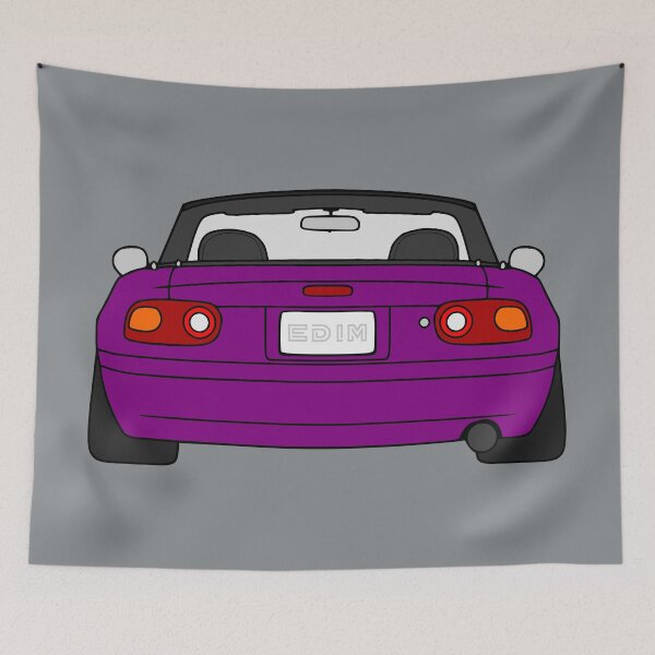 Item preview, Mazda Miata MX5 NA rear merlot mica purple color designed and sold by EdimDesign.