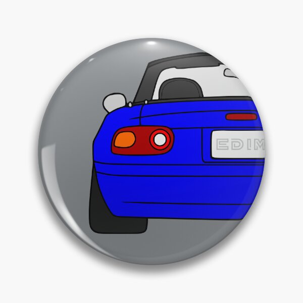 Item preview, Mazda Miata MX-5 rearview light blue color designed and sold by EdimDesign.
