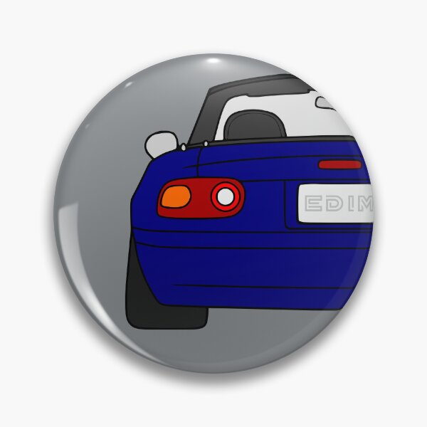 Item preview, Mazda Miata MX-5 rearview dark blue color designed and sold by EdimDesign.