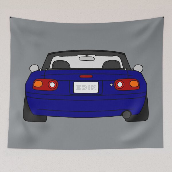 Item preview, Mazda Miata MX5 NA rear dark blue color designed and sold by EdimDesign.