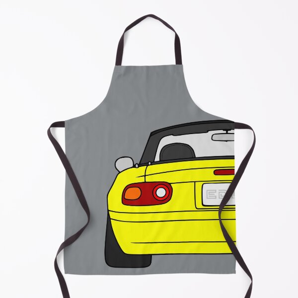 Item preview, Mazda Miata MX-5 rearview sunburst yellow color designed and sold by EdimDesign.