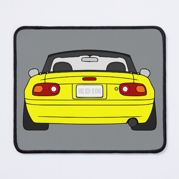 Item preview, Mazda Miata MX5 NA rear sunburst yellow color designed and sold by EdimDesign.