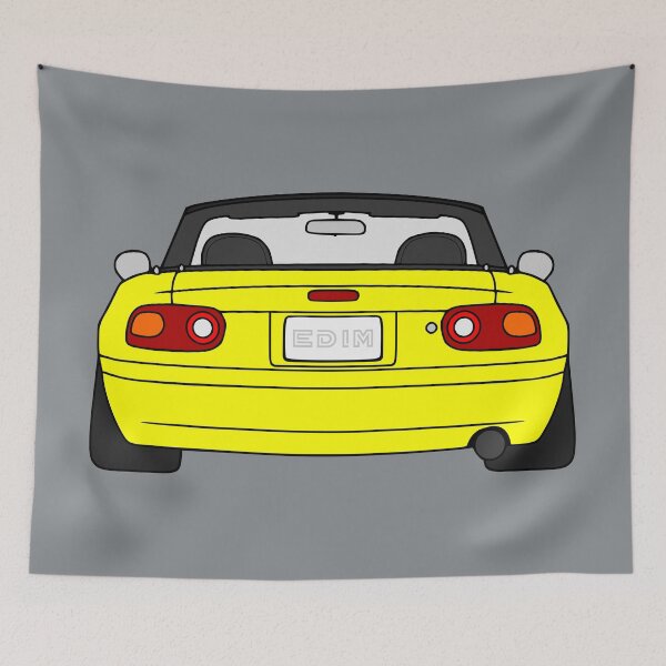Item preview, Mazda Miata MX5 NA rear sunburst yellow color designed and sold by EdimDesign.