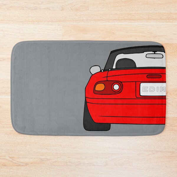 Item preview, Mazda Miata MX-5 rearview classic red color designed and sold by EdimDesign.
