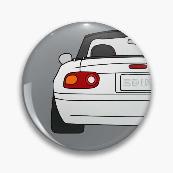 Item preview, Mazda Miata MX-5 rearview white color designed and sold by EdimDesign.
