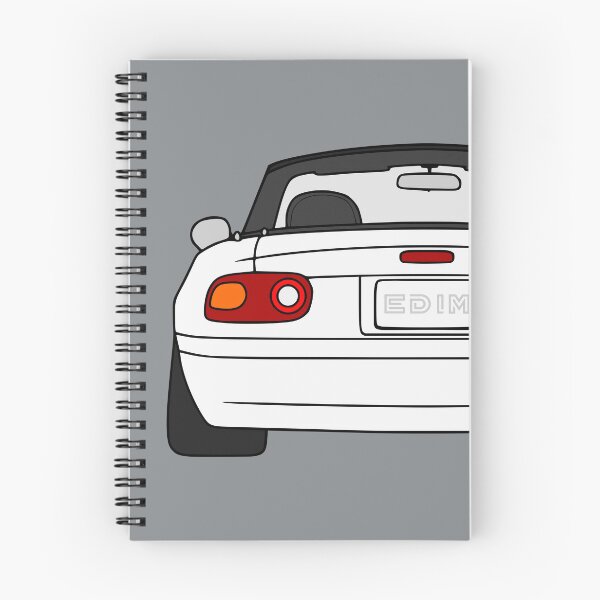 Item preview, Mazda Miata MX-5 rearview white color designed and sold by EdimDesign.