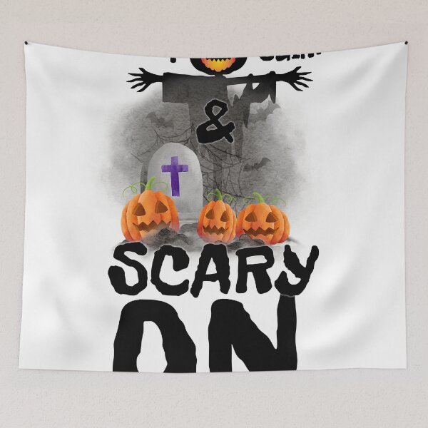Item preview, Keep Calm & Scary On - Funny Halloween - Cemetary designed and sold by hijackhippo.