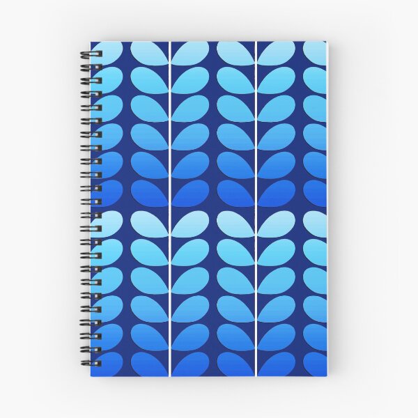 Item preview, Mid-Century Danish Leaves, Navy and Cobalt Blue designed and sold by Marymarice.