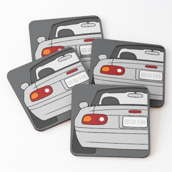 Item preview, Mazda Miata MX-5 rearview silver color designed and sold by EdimDesign.