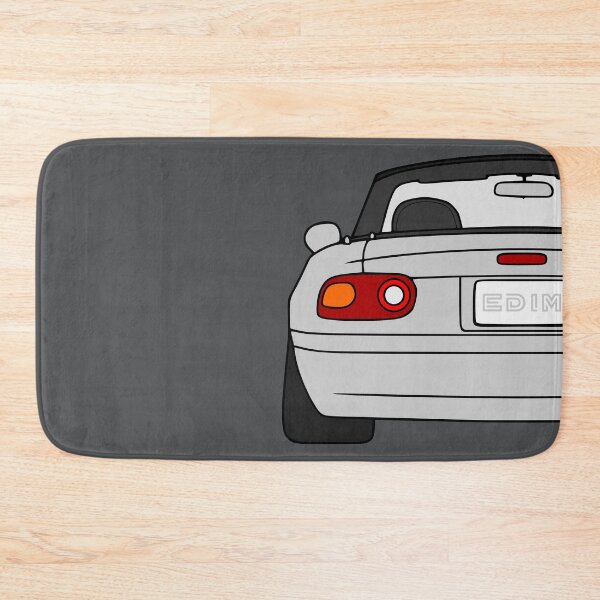 Item preview, Mazda Miata MX-5 rearview silver color designed and sold by EdimDesign.