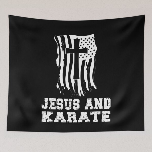 Item preview, Jesus and Karate. Funny Christian Karate Instructor / Karate Beginner Design For A Karate Lover designed and sold by TheKarateStore.
