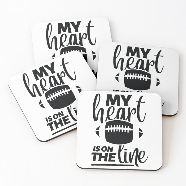 Item preview, My Heart Is On The Line Football Offensive Lineman designed and sold by AdelDa19.
