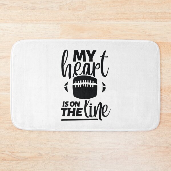 Item preview, My Heart Is On The Line Football Offensive Lineman designed and sold by AdelDa19.