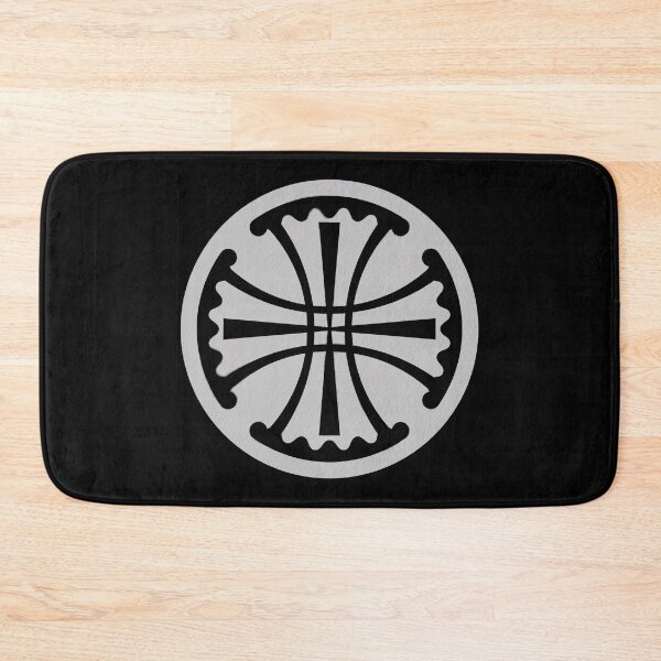 Item preview, Canterbury Cross in paper texture circle with black ink, anglican church designed and sold by IsisOsiris.