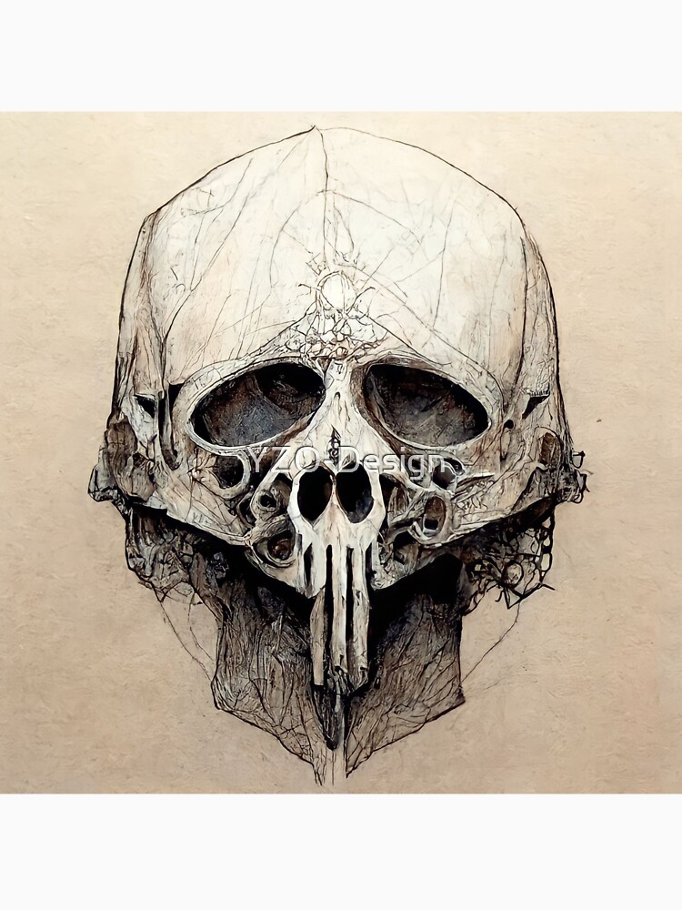 Halloween Skull Drawing Vector Stock Vector by ©baavli 57019769