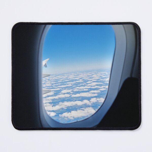 Item preview, Airplane Window Seat View Blue Sky White Clouds designed and sold by Brasilia.