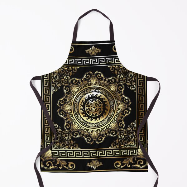 Item preview, Ornate Baroque Black and Gold Greek Key Border designed and sold by Yiorgos Designs.