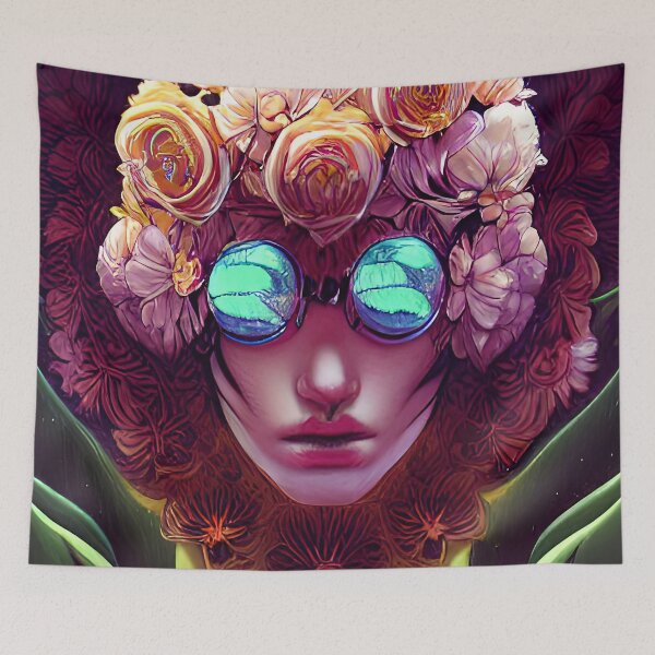 Item preview, Only Blue Pill and Flowers designed and sold by PlacidHinds.