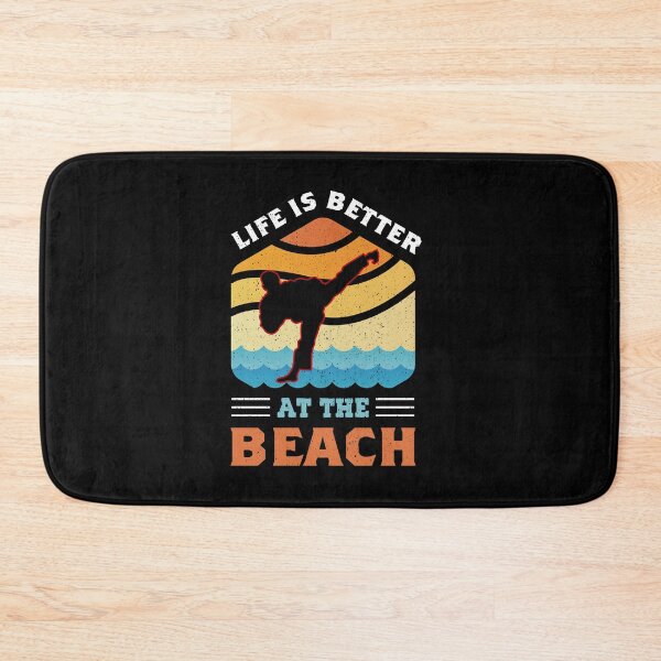 Item preview, Life Is Better At The Beach with Karate! Funny Karate Instructor Design For A Karate Lover designed and sold by TheKarateStore.