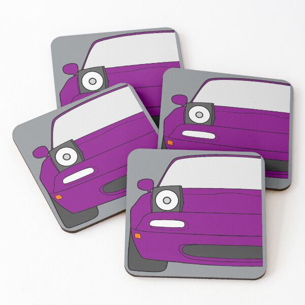 Item preview, Mazda Miata MX-5 NA front merlot mica purple color designed and sold by EdimDesign.