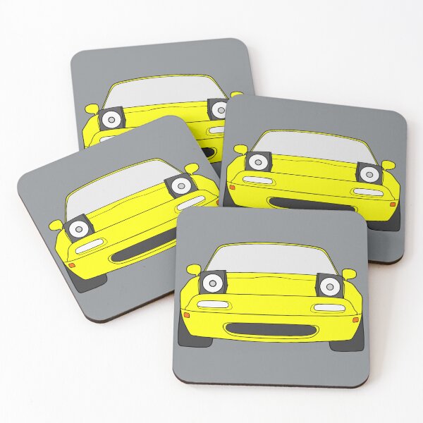 Item preview, Mazda Miata MX-5 NA front sunburst yellow color designed and sold by EdimDesign.
