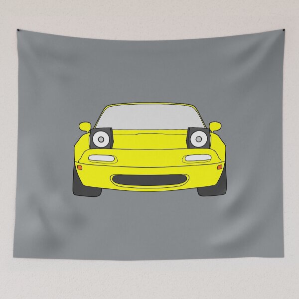 Item preview, Mazda Miata MX-5 NA front sunburst yellow color designed and sold by EdimDesign.