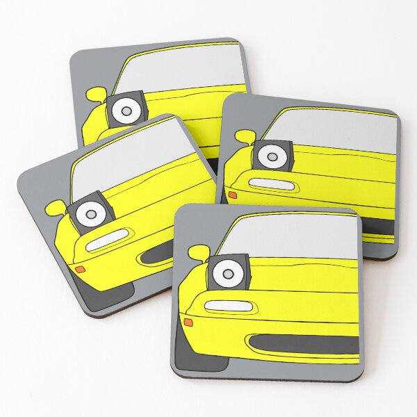 Item preview, Mazda Miata MX-5 NA front sunburst yellow color designed and sold by EdimDesign.