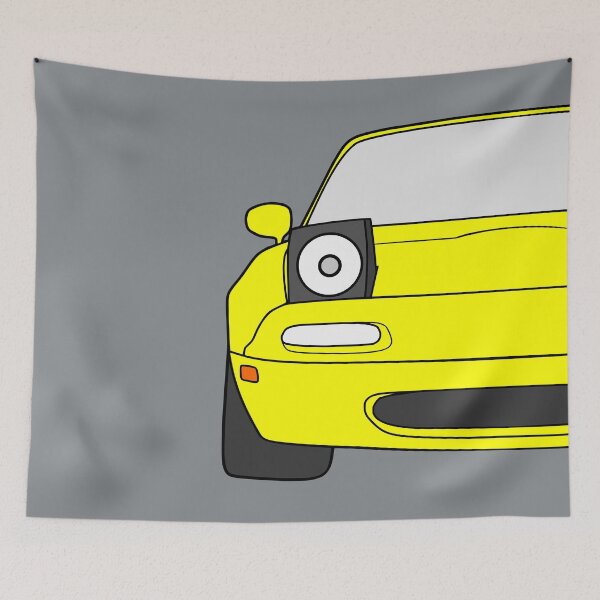 Item preview, Mazda Miata MX-5 NA front sunburst yellow color designed and sold by EdimDesign.